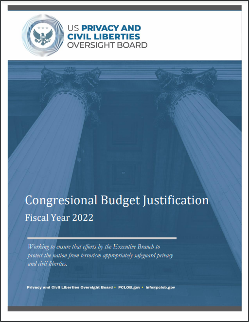 download PCLOB FY 2022 Congressional Budget Justification